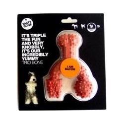 Juguete Perro Aroma Bacon Tasty Trio Bone Pequeño