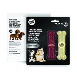 Juguete Perro Aroma Pack Ternera/Cordon Blue Pollo Tasty Bone Toy