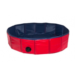 Piscina Perro 120x30cm Roja/Azul