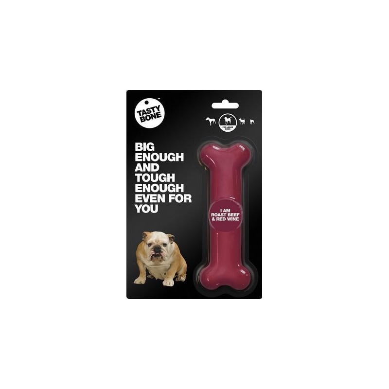 Juguete Perro Aroma Ternera Asada y Vino Tinto Tasty Bone Large