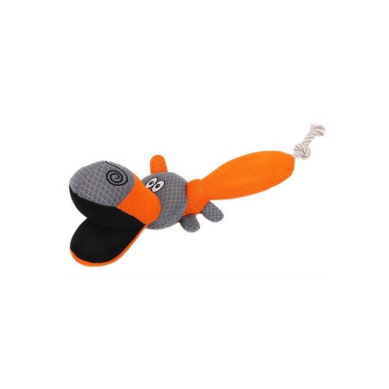 Juguete Happy Dog Hippo Naranja 51cm Freedog