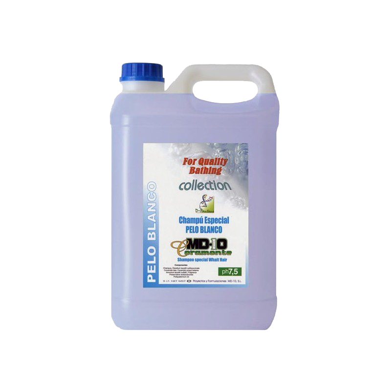 Champú Perro Pelo Blanco Hidratación 5Ltr MD10