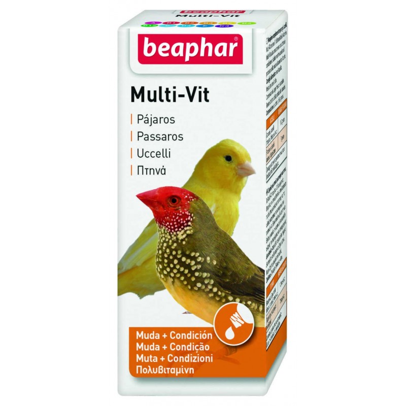 Multi-Vitaminas para Pajaros 20ml Beaphar