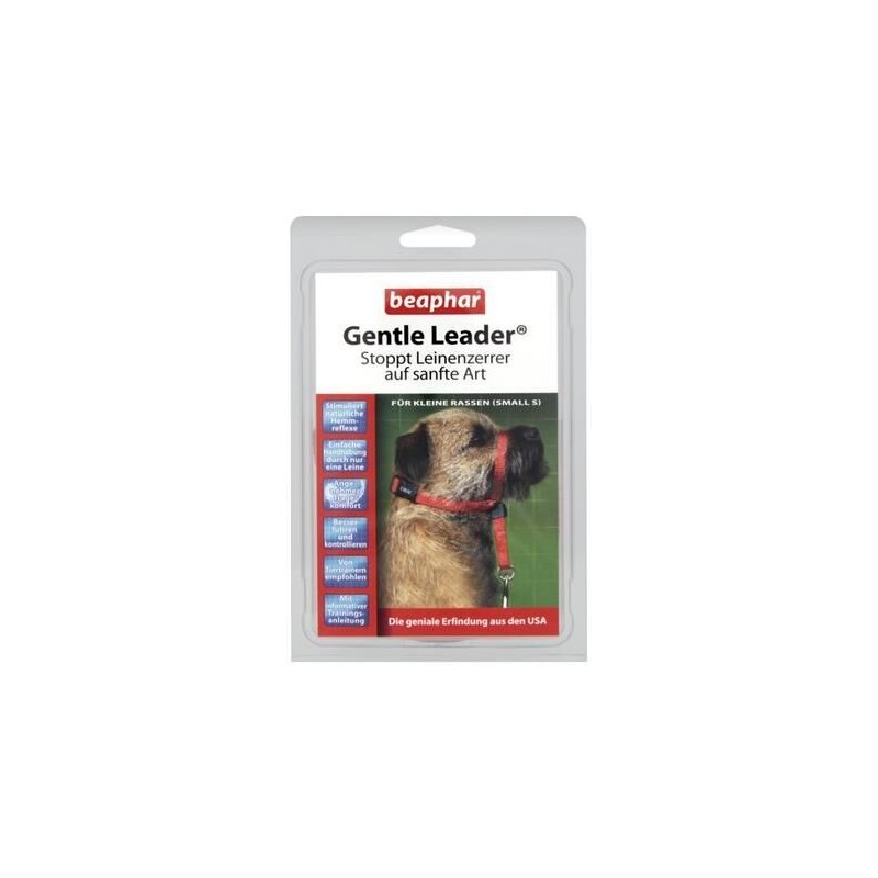 Collar Adiestramiento Perro Gentle Leader Rojo Pequeño Beaphar