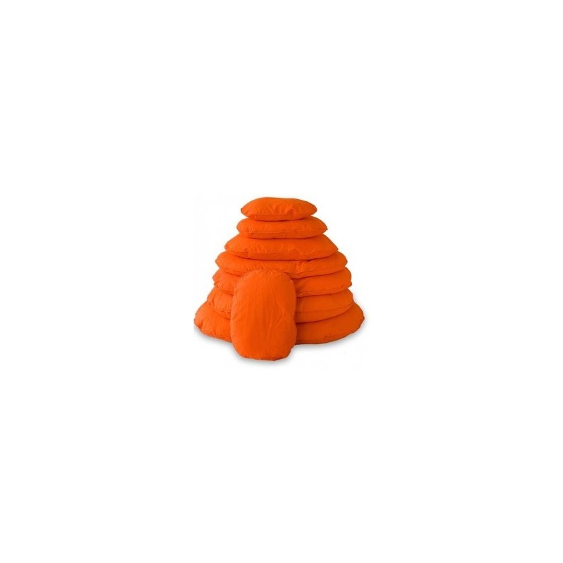 Cama Perro Ovalada Naranja 80cm Lex&Max