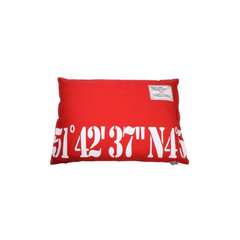 Funda Para Cama Perro Coordenadas Roja 100x70cm Lex&Max