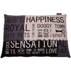 Funda Para Cama Perro Happiness Antracita 100x70cm Lex&Max