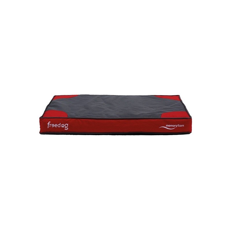 Cama Memory Foam Flat rojo 61x91x10cm Freedog