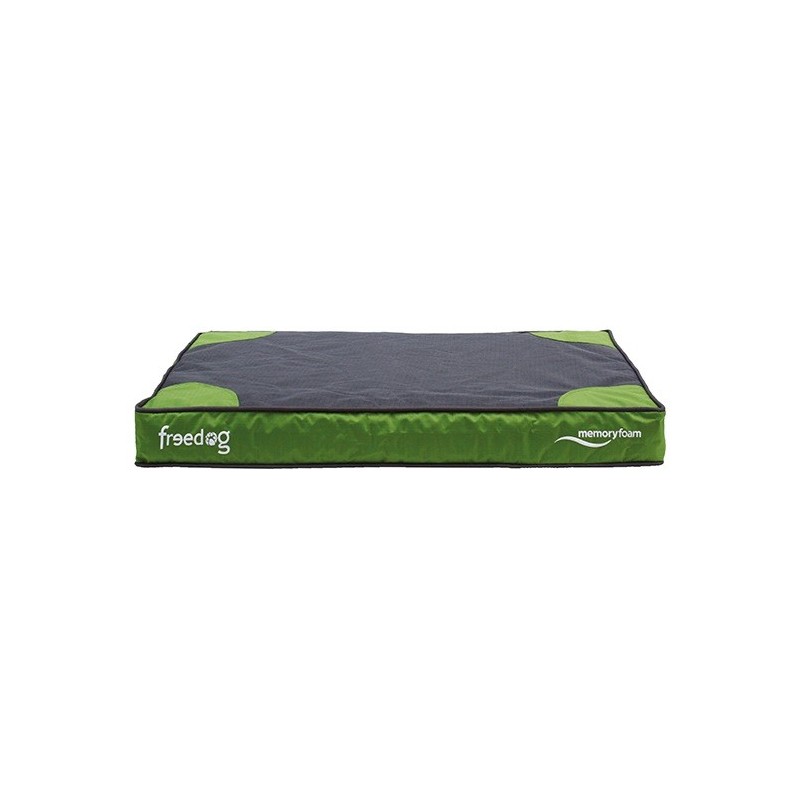 Cama Memory Foam Flat verde 61x91x10cm Freedog
