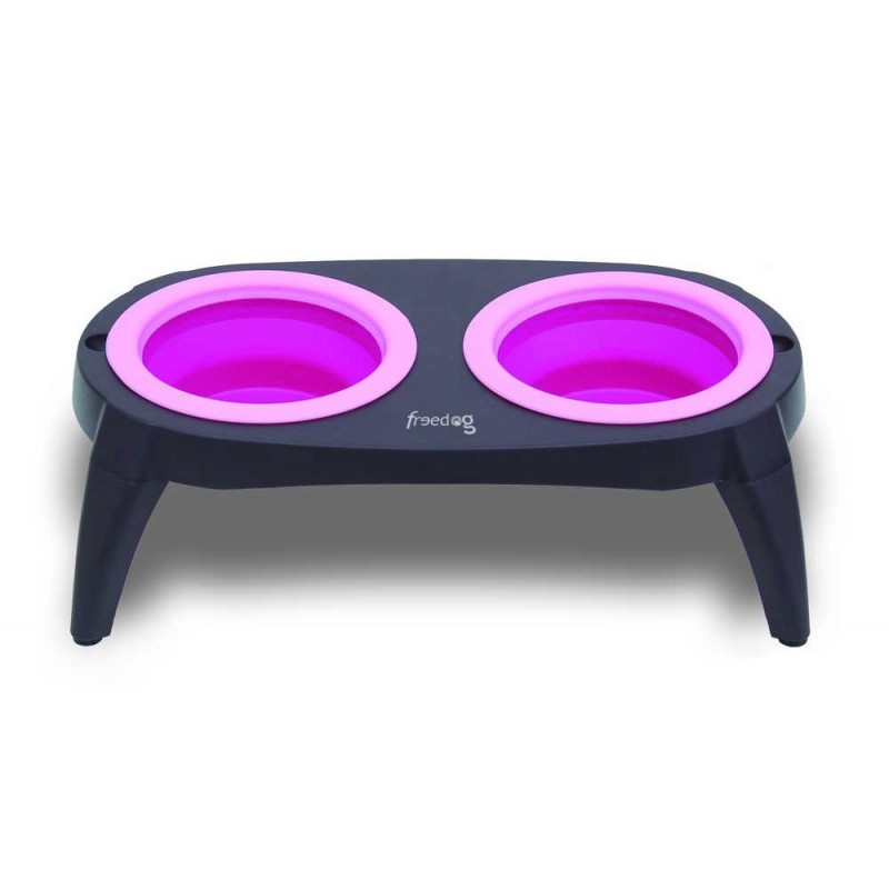 Bowl Compact (azul o rosa) Freedog