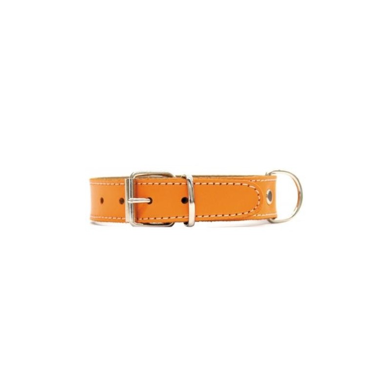 Collar Perro Piel Mountain Naranja Talla 70