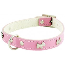 Collar Perro Little Westy Rosa Talla 25