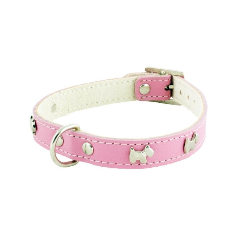 Collar Perro Little Westy Rosa Talla 25