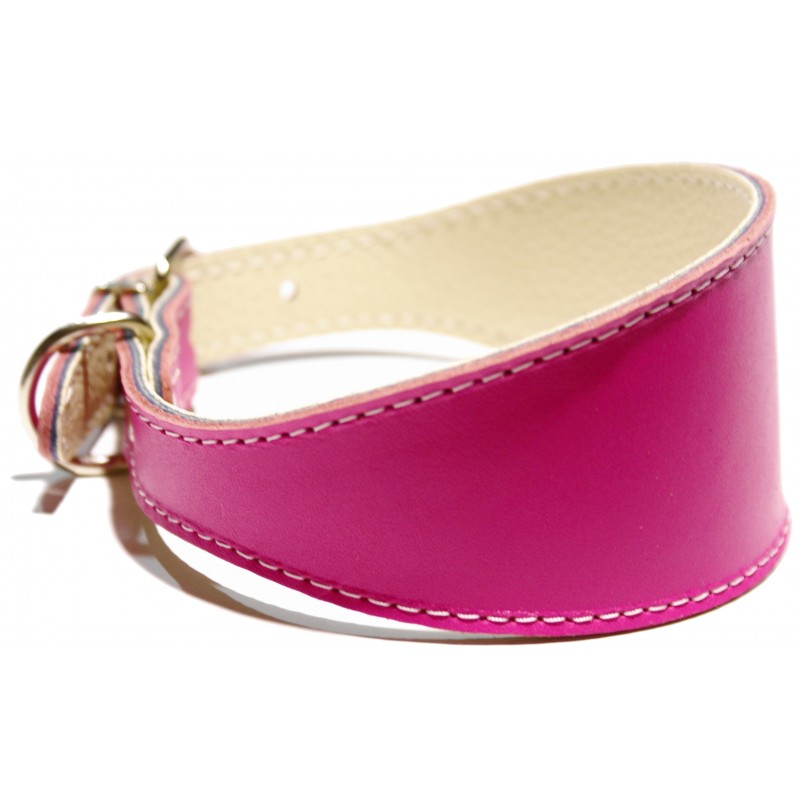 Collar Perro Galgo y Lebrel Fucsia Talla 45