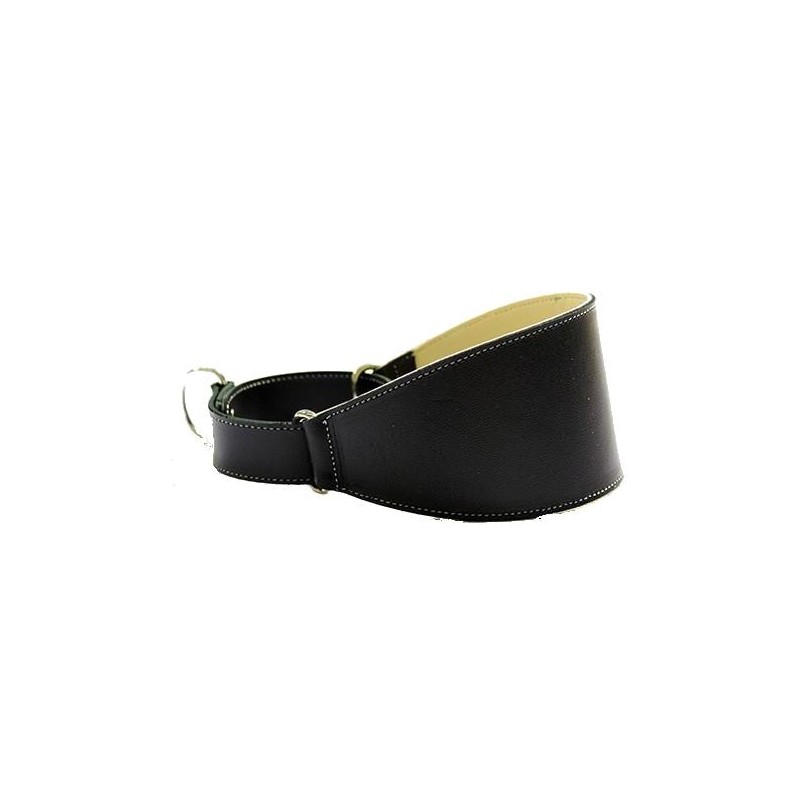 Collar Perro Galgo Martingale Negro Talla 45