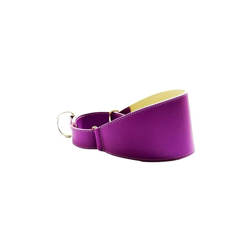 Collar Perro Galgo Martingale Violeta Talla 45