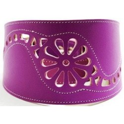 Collar Perro Galgo Martingale Filigrana Violeta Talla 40