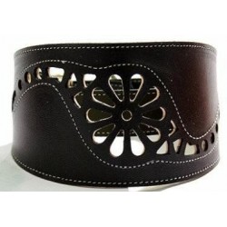 Collar Perro Galgo Martingale Filigrana Negro Talla 45