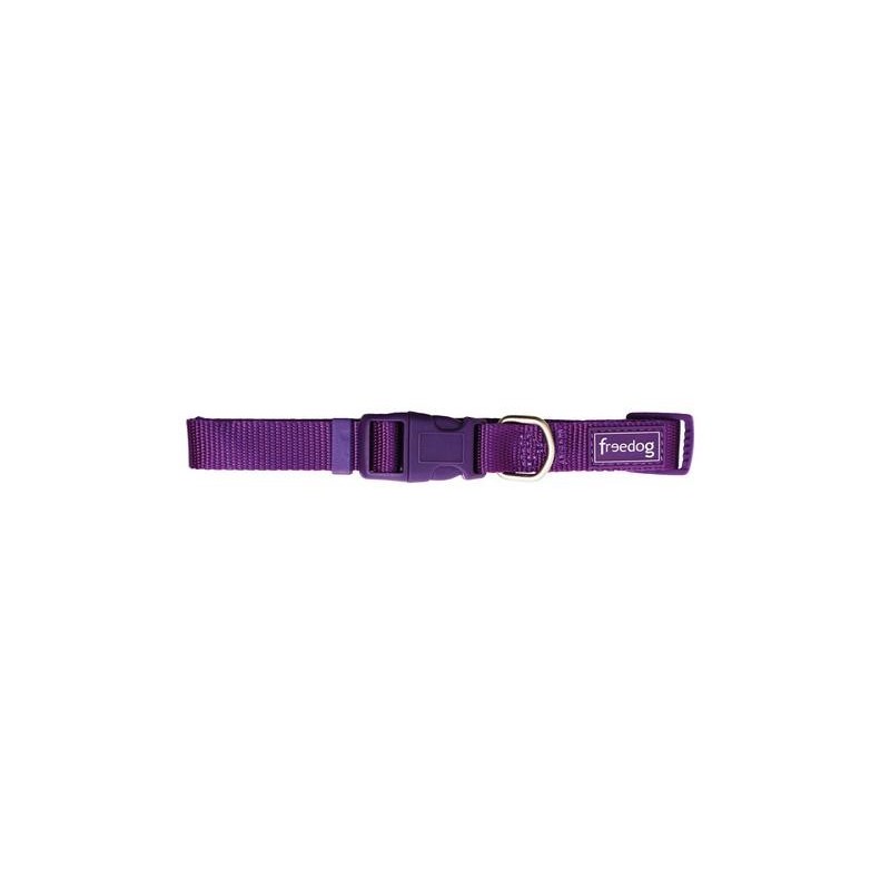Collar Perro Nylon Basic Violeta Talla 0