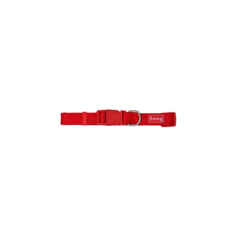 Collar Perro Nylon Basic Rojo Talla 1