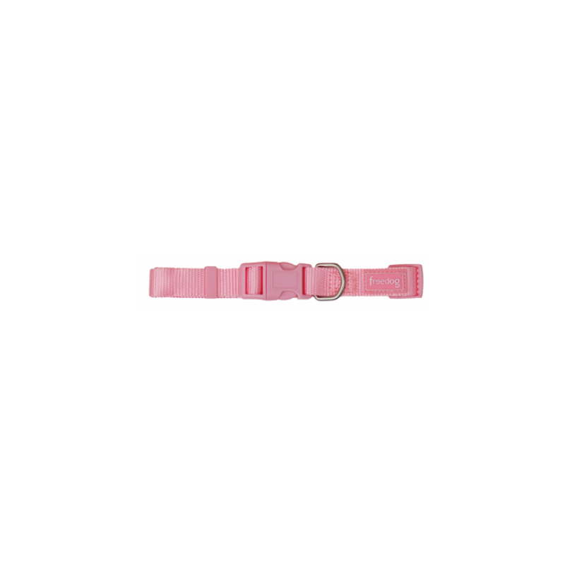 Collar Perro Nylon Basic Rosa Talla 1