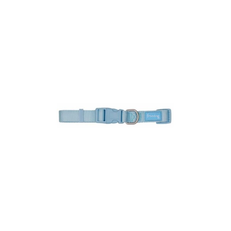 Collar Perro Nylon Basic Azul Claro Talla 2
