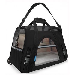 Transportín Fly Negro 48x25x33cm Freedog