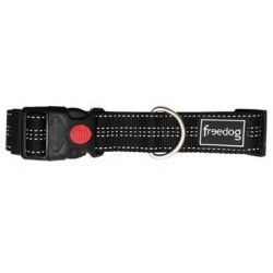 Collar Perro Plus Nylon Negro 40 mm x 55-75 cm