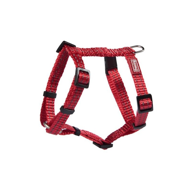 Arnés Perro Nylon Reflect Rojo 10mm. Freedog