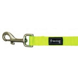 Correa Perro Nylon Fluor Verde 20mm. Freedog