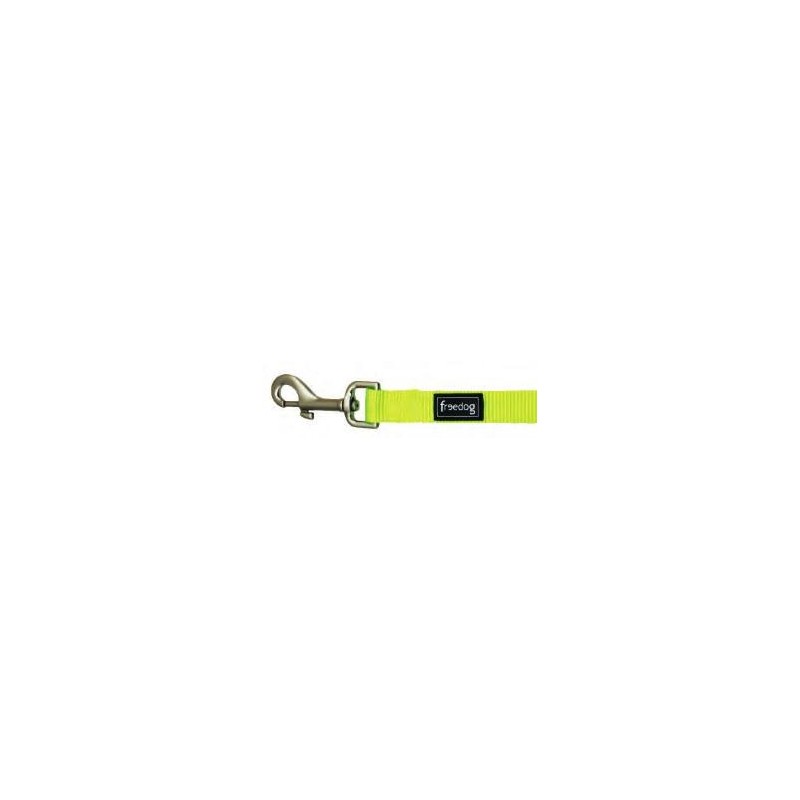 Correa Perro Nylon Fluor Verde 20mm. Freedog