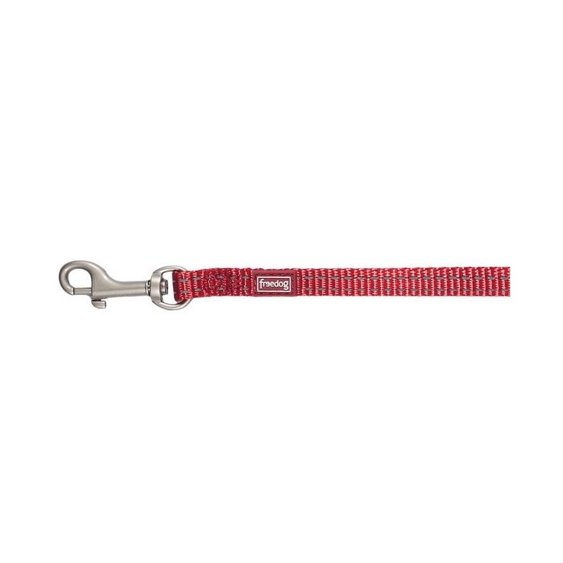 Correa Perro Nylon Reflect Rojo 15mm