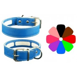 Collar Perro Porta Antiparasitario Plateado Talla 35