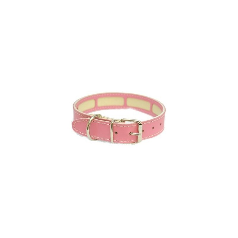 Collar Perro Porta Antiparasitario Rosa Talla 75