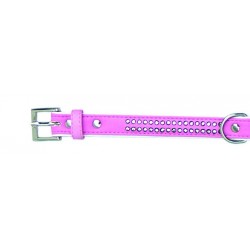 Collar polipiel Brillantes rosa 1