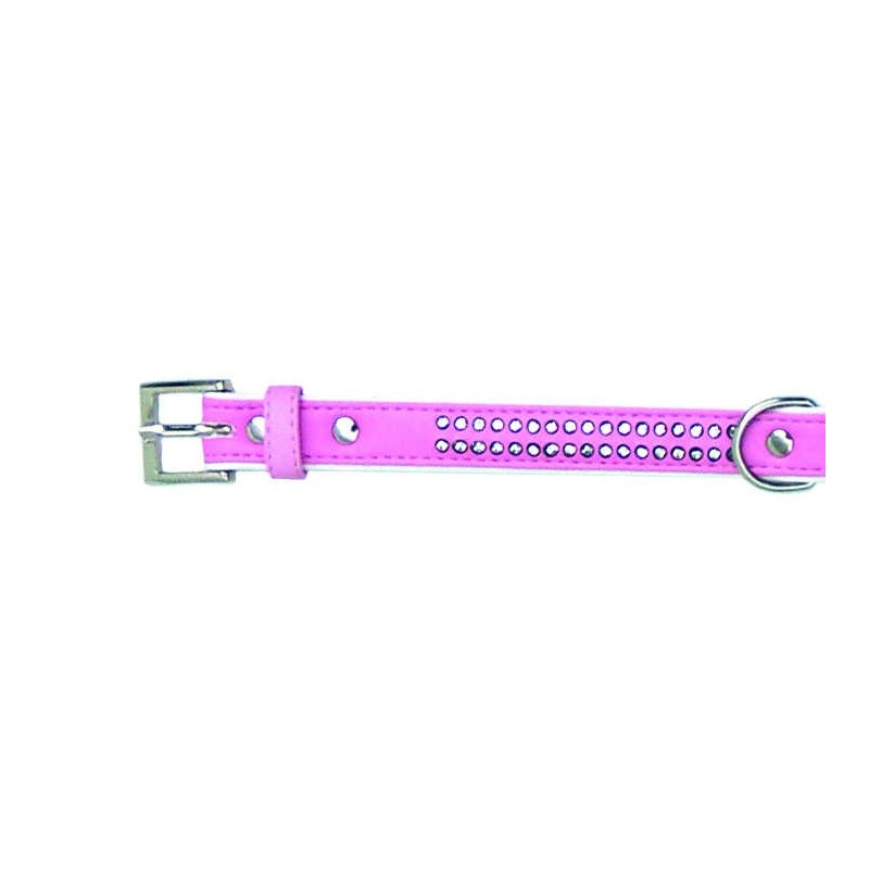 Collar polipiel Brillantes rosa 1