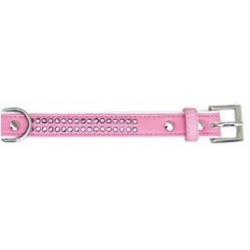 Collar polipiel Brillantes rosa 1