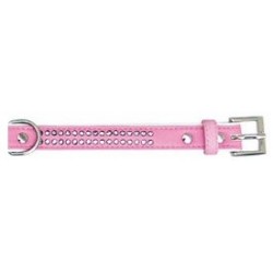 Collar polipiel Brillantes rosa 1