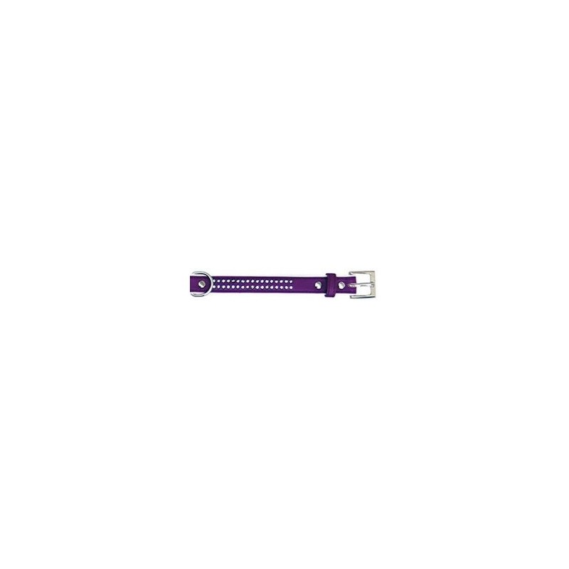 Collar polipiel Brillantes lila 2