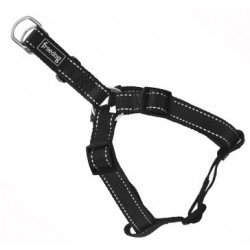 Arnés nylon reflect tipo-A NEGRO 10mm Freedog