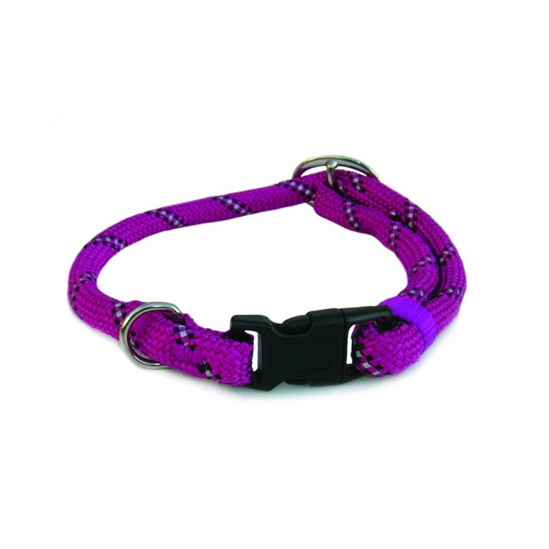 Collar Nylon Round Reflectante Hike (rosa) 8mmX50cm Freedog