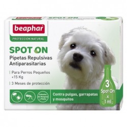 Pipetas Antiparasitarias Perro Pequeño 3x1ml Beaphar