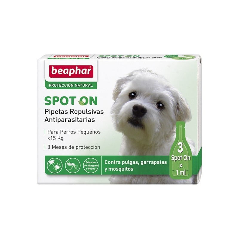 Pipetas Antiparasitarias Perro Pequeño 3x1ml Beaphar