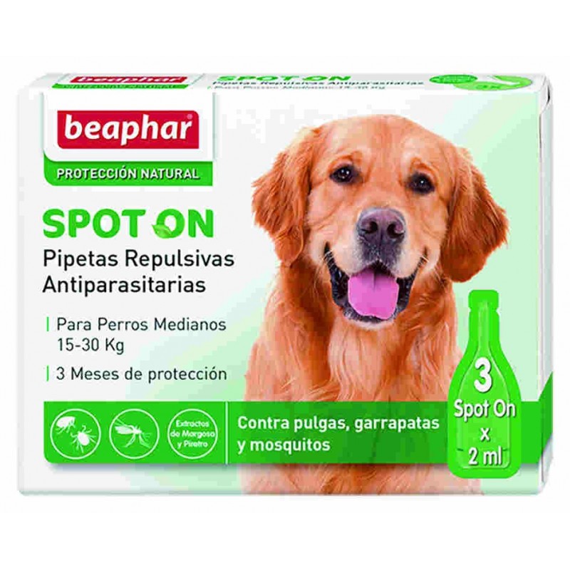 Pipetas Antiparasitarias Perro Mediano 3x2ml Beaphar