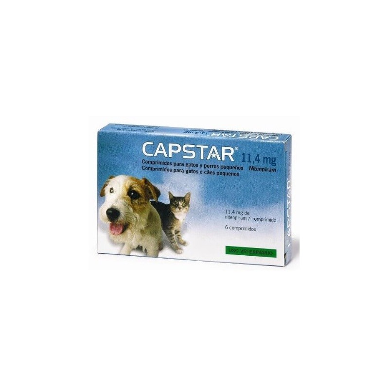 Pastillas Antiparasitarias Perro Pequeño y Gatos Capstar