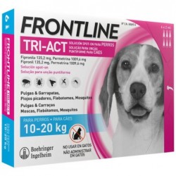 Pipetas Antiparasitarias Perro 10-20kg 3x2ml Tri-act Frontline