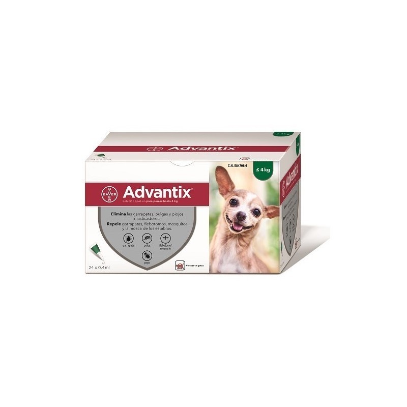 Pipetas Antiparasitarias Perro 0-4kg