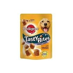 Snack Perro Tasty Bites Chewy Cubes Aves 130gr Pedigree