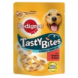 Snack Perro Tasty Bites Cheesy Bites 140gr Pedigree