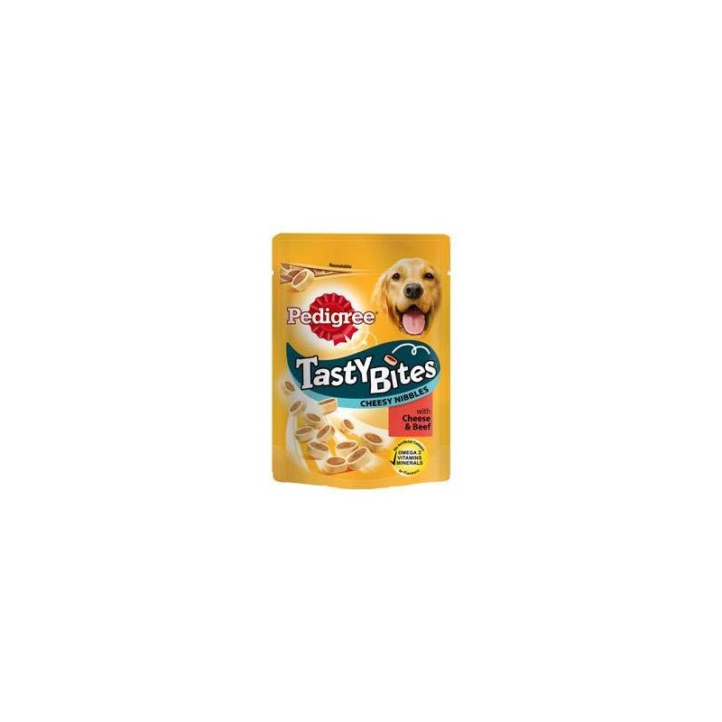 Snack Perro Tasty Bites Cheesy Bites 140gr Pedigree